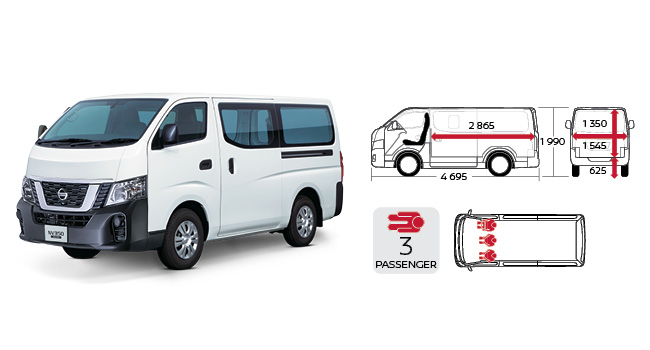 Nissan NV350 URVAN Standard roof with windows